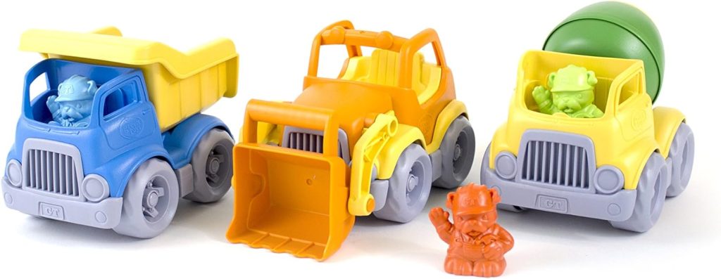 Green Toys Construction Vehicle Set, 3-Pack - Pretend Play