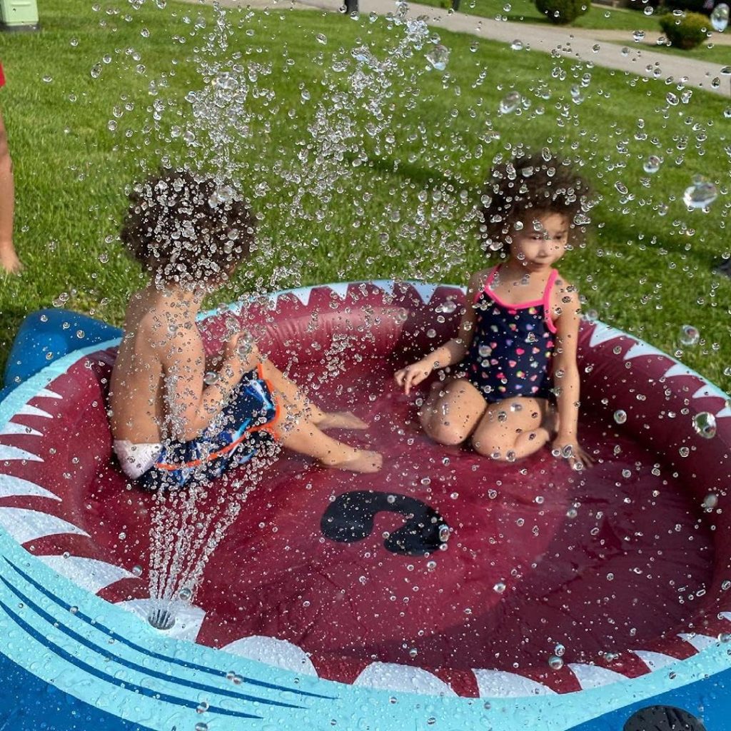 Jasonwell Inflatable Kiddie Pool Sprinkler