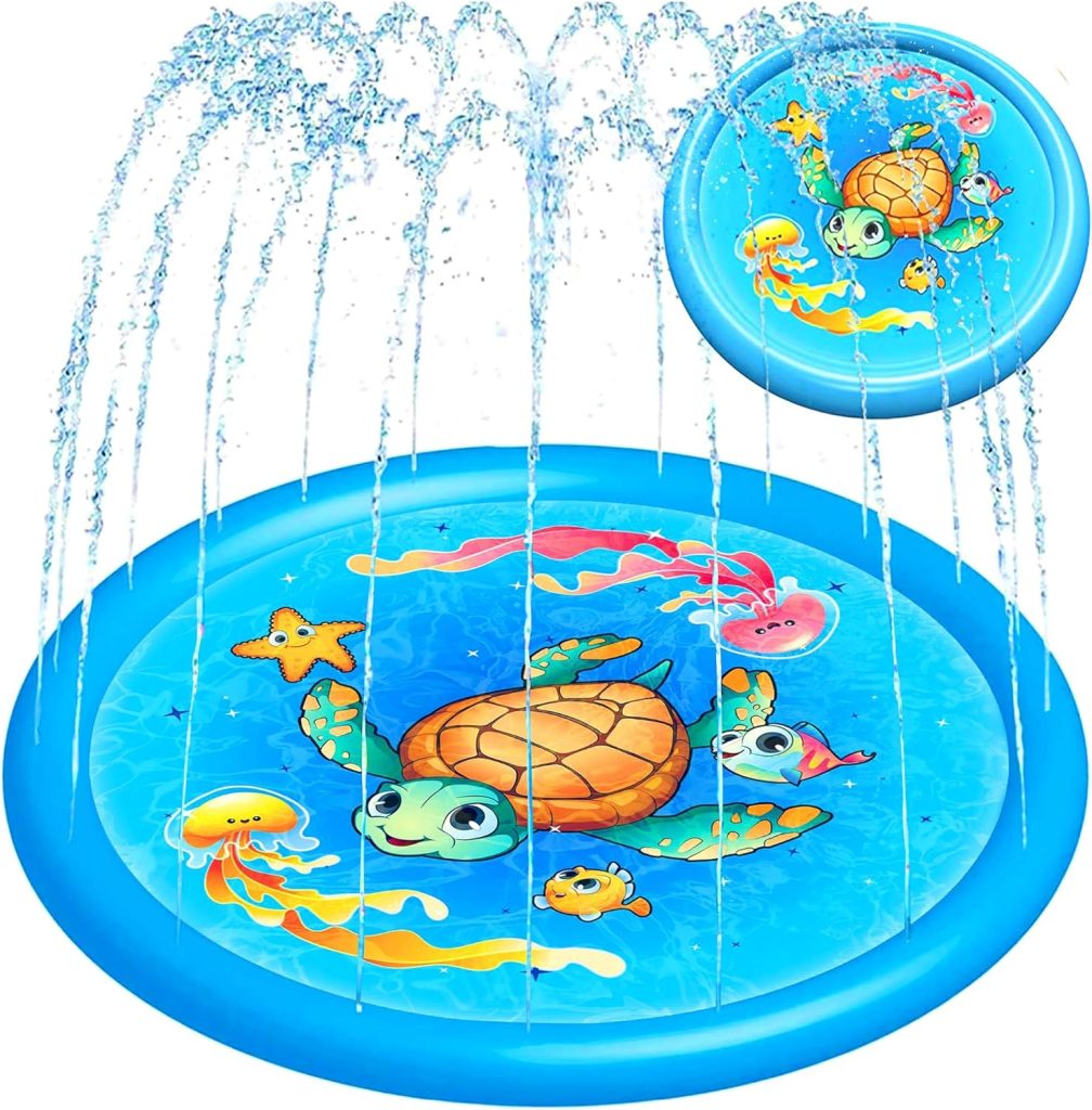 Upgraded Splash Pad - 67 Inches- Sprinkler for Kids and Toddlers 